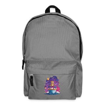 Cupcake en peluche dans le cosmos - Sac à dos - gris éléphant - Devant