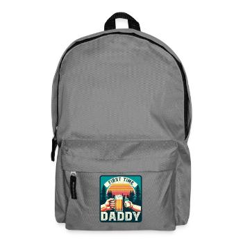 First-time dad, expectant dad, future father - Backpack - elephant grey - Front