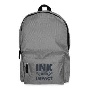 Poetry Slam Ink and Impact Slam Poetry - Backpack - elephant grey - Front