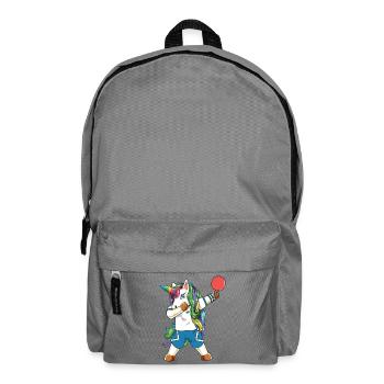 Joueur de ping-pong licorne qui fait du dab - Sac à dos - gris éléphant - Devant