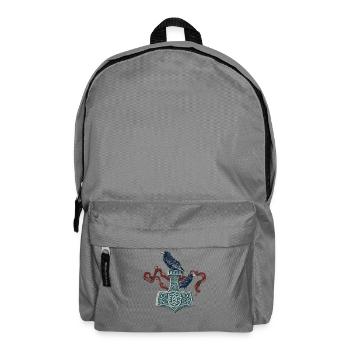 Légende viking viking marin Odin Raven Fighter - Sac à dos - gris éléphant - Devant