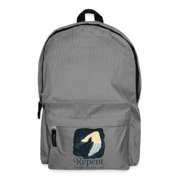 Repent Before It's Too Late - Backpack - elephant grey - Front