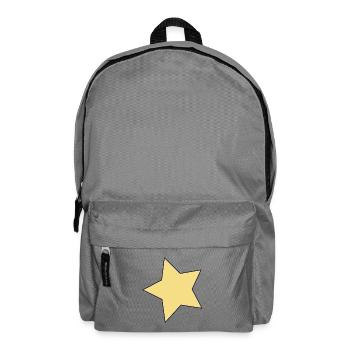 Yellow Star Contour Accent - Backpack - elephant grey - Front
