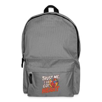 Cardiac Tech Trust Me I've Got Heart Cath Lab - Rucksack - Mittelgrau - Vorne