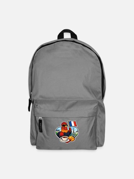 Frankreich – French Rooster Café Paris Tour Eiffel - Rucksack - Mittelgrau