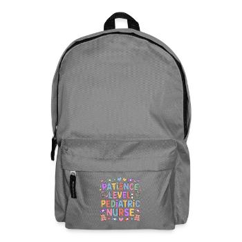 Pediatric Nurse Patience Level Pediatric Peds RN - Backpack - elephant grey - Front
