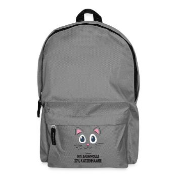 Chat propriétaire de chat, chat dit cadeau Katzenli - Sac à dos - gris éléphant - Devant