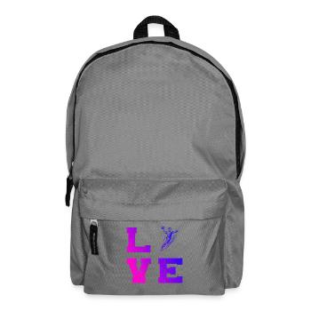 Conception vintage de handball pour hommes - Sac à dos - gris éléphant - Devant