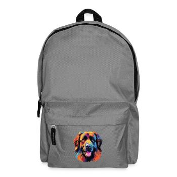Explosion de couleur Portrait de chien - Sac à dos - gris éléphant - Devant