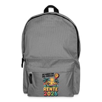 Retraite des pensionnés 2026 Homme & Femme - Sac à dos - gris éléphant - Devant