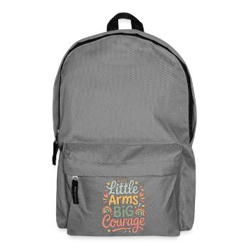 Pediatric Nurse Little Arms Big Courage Child Care - Backpack - elephant grey - Front