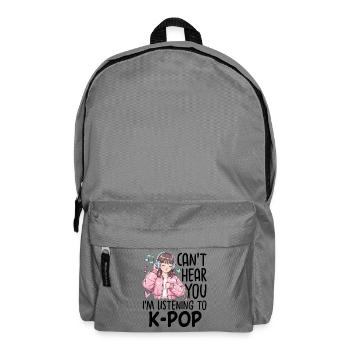 Je ne t’entends pas en écoutant de la K-Pop - Sac à dos - gris éléphant - Devant