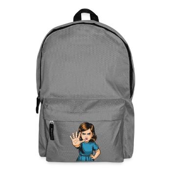 StopGeste Mädchen Cartoon - Rucksack - Mittelgrau - Vorne