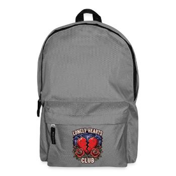 Lonely Hearts Club – Broken Heart Tattoo Design - Rucksack - Mittelgrau - Vorne
