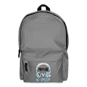K Pop 케이팝 - Sac à dos - gris éléphant - Devant
