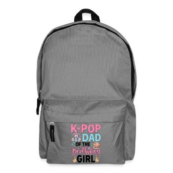 K-Pop Dad Of The Birthday Girl - Backpack - elephant grey - Front