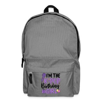 I'm The K Pop Birthday Girl - Backpack - elephant grey - Front