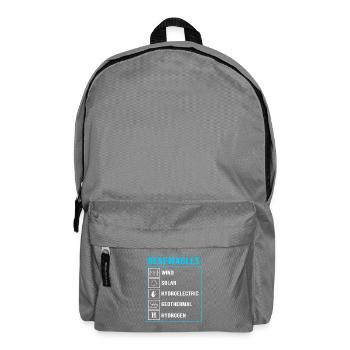 Solar Cells Solar Energy Renewable Energies - Backpack - elephant grey - Front