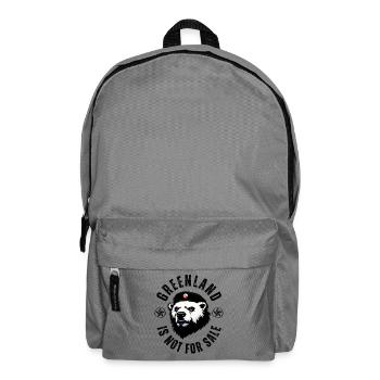 Greenland is not for Sale Funny Bear Design - Backpack - elephant grey - Front