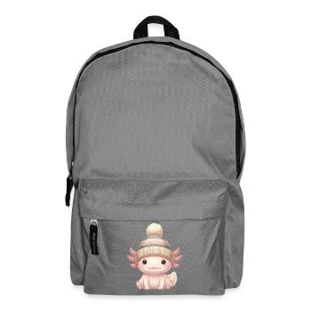 Axolotl Hat - Backpack - elephant grey - Front