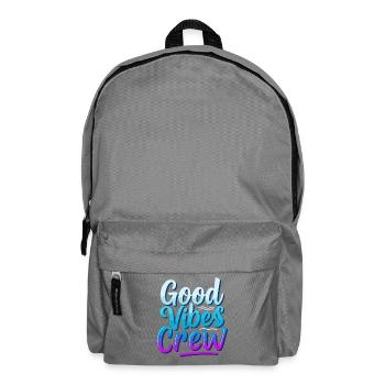 Good - Vibes Crew Lettering - Backpack - elephant grey - Front