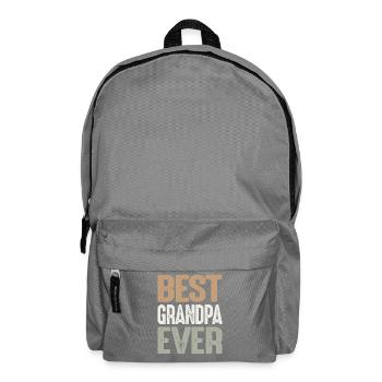 Bester Opa aller Zeiten Klassischer Familienstolz-Opa - Rucksack - Mittelgrau - Vorne