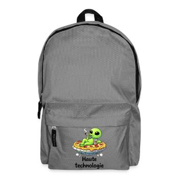 High tech – Alien relax and quirky humor - Backpack - elephant grey - Front