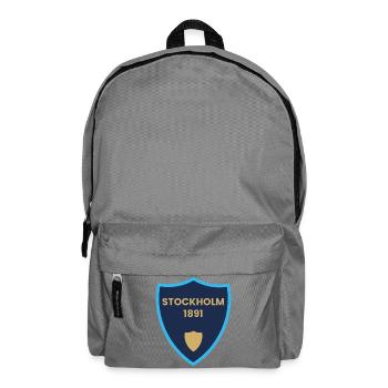Stockholm 1891 Shield Design - Backpack - elephant grey - Front