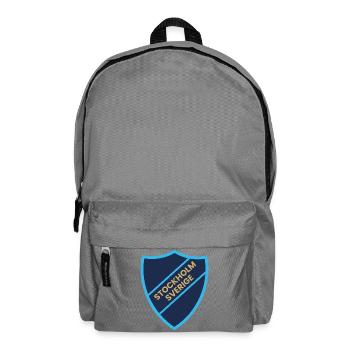 Stockholm Shield Blue Contrast Design - Backpack - elephant grey - Front
