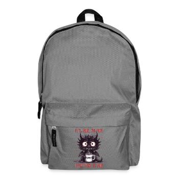 Its Fine In Fine Coffee Dragon Humor - Backpack - elephant grey - Front