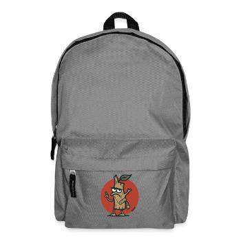 Grim Tree Branch Tree Stump with Face - Backpack - elephant grey - Front