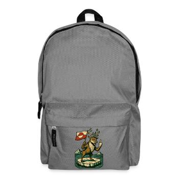 Greenland Shirt Reindeer Caribou - Backpack - elephant grey - Front