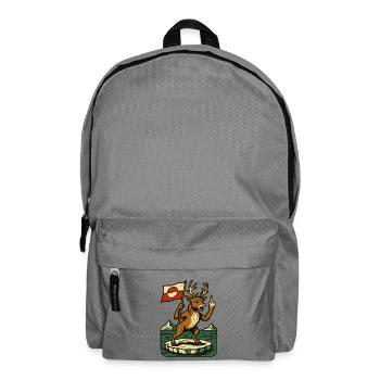 Greenland Shirt Reindeer Caribou - Backpack - elephant grey - Front