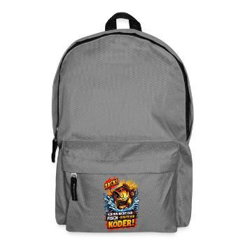 Zack! I'm not the fish bait! - Backpack - elephant grey - Front