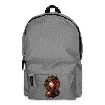 Steam Punk Beautiful Women Steampunk - Backpack - elephant grey - Front