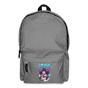 Anime Girl HOPE Lollipop – Kawaii Manga Style - Sac à dos - gris éléphant - Devant