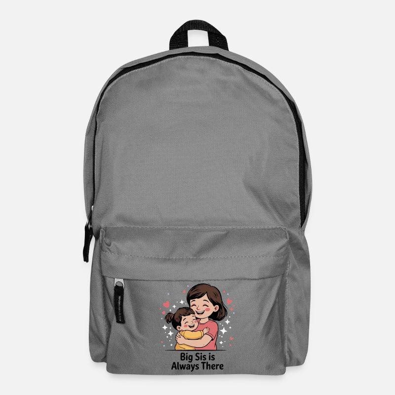 Tender Big Sister Embrace - Backpack - elephant grey