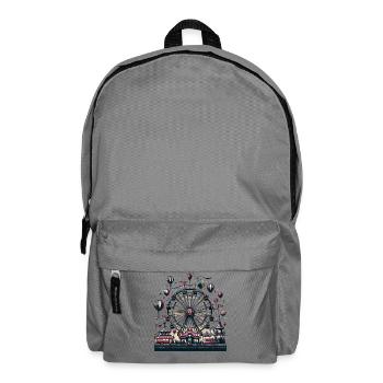 Ferris Wheel Night Festival Carousel Parade - Backpack - elephant grey - Front