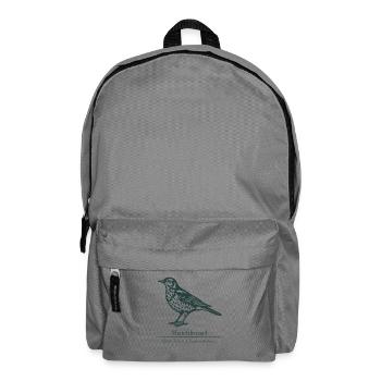 Silhouette du gui de la grive | Dessin ornithologique - Sac à dos - gris éléphant - Devant