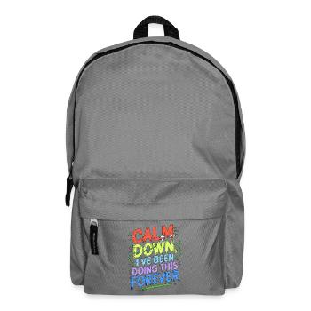 Veteran Nurse Calm Down I've Been Service Nurse - Rucksack - Mittelgrau - Vorne