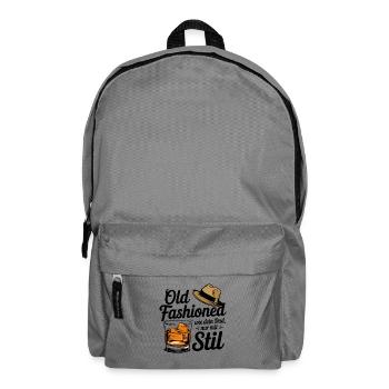  Old Fashioned Wie Dein Dad Nur Mit Stil Whiskey - Rucksack - Mittelgrau - Vorne