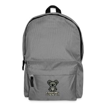 Pixel Koala Loading Cuteness - Backpack - elephant grey - Front