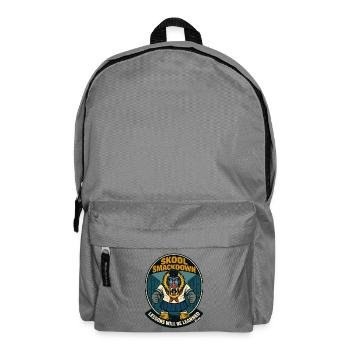 Schule Smackdown Primaten Affe Mandrill - Rucksack - Mittelgrau - Vorne