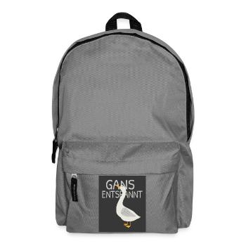 Goose Relaxed – Humorous Relax Design - Backpack - elephant grey - Front