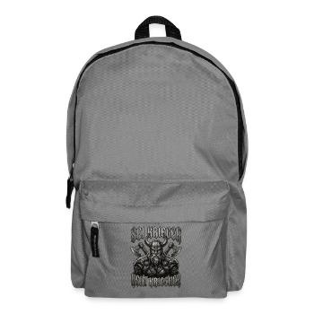 Be a warrior, not a creeper, Viking beard - Backpack - elephant grey - Front