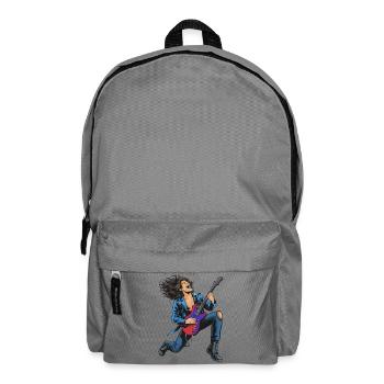 High-energy rock guitar performance - Backpack - elephant grey - Front