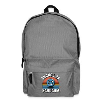 Chance de Sarcasme - Sourire rétro - Sac à dos - gris éléphant - Devant
