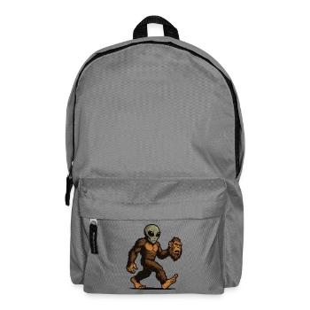 Bigfoot Alien Sasquatch UFO Science Fiction - Backpack - elephant grey - Front