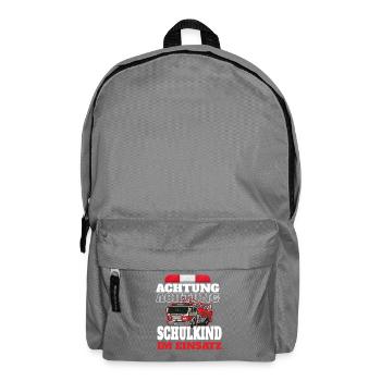 Attention schoolchild in action - Backpack - elephant grey - Front