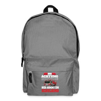 Attention schoolchild fire brigade - Backpack - elephant grey - Front